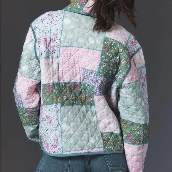 NWT Conditions Apply Printed Quilted Jacket - Picture 6 of 8